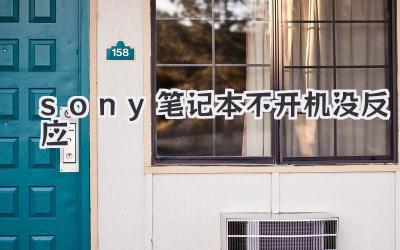 sony筆記本不開機(jī)沒反應(yīng)